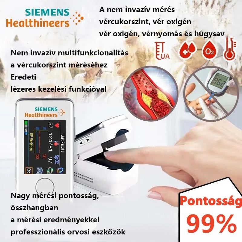 đ 2025 InnovatĂv technolĂłgiĂĄjĂș, fĂĄjdalommentes Siemens vĂ©rcukorszintmĂ©rĆ: Figyelje cukorbetegsĂ©gĂ©t vĂ©rvĂ©tel vagy tƱszĂșrĂĄs nĂ©lkĂŒl
